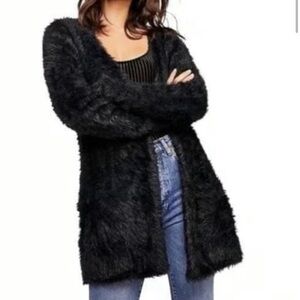 Free People Black Cardigan